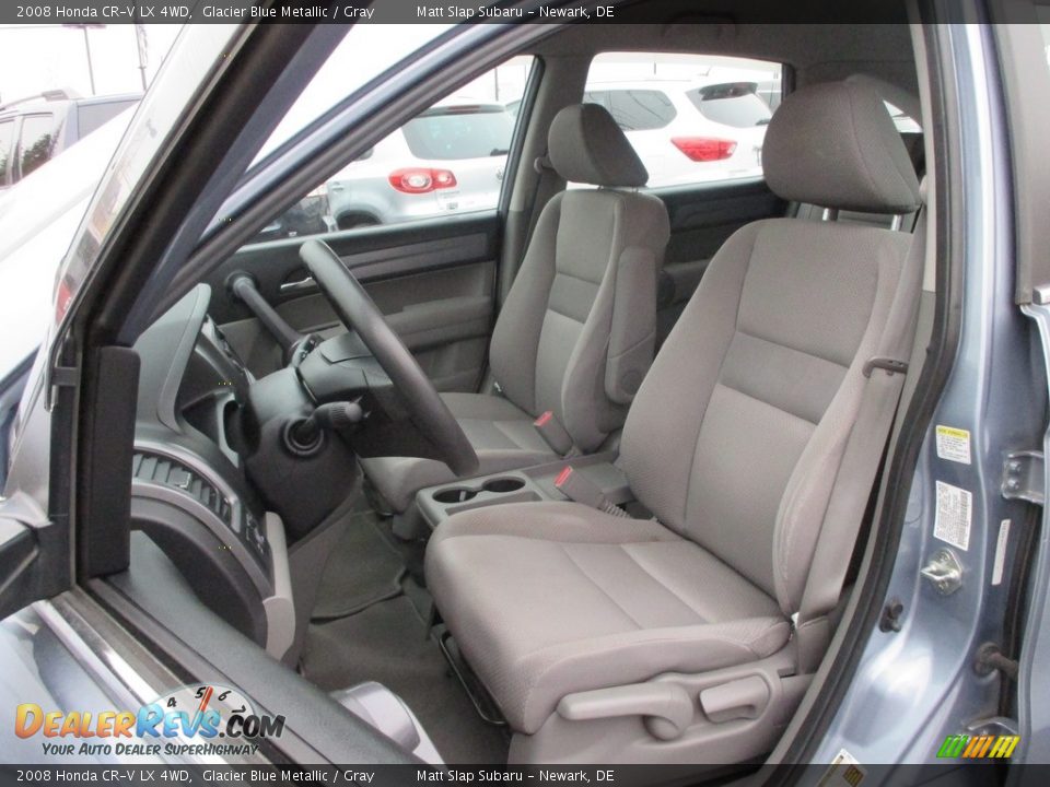 2008 Honda CR-V LX 4WD Glacier Blue Metallic / Gray Photo #15