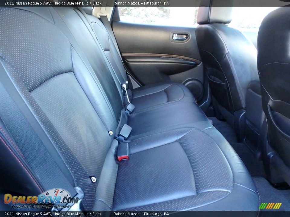 2011 Nissan Rogue S AWD Indigo Blue Metallic / Black Photo #15