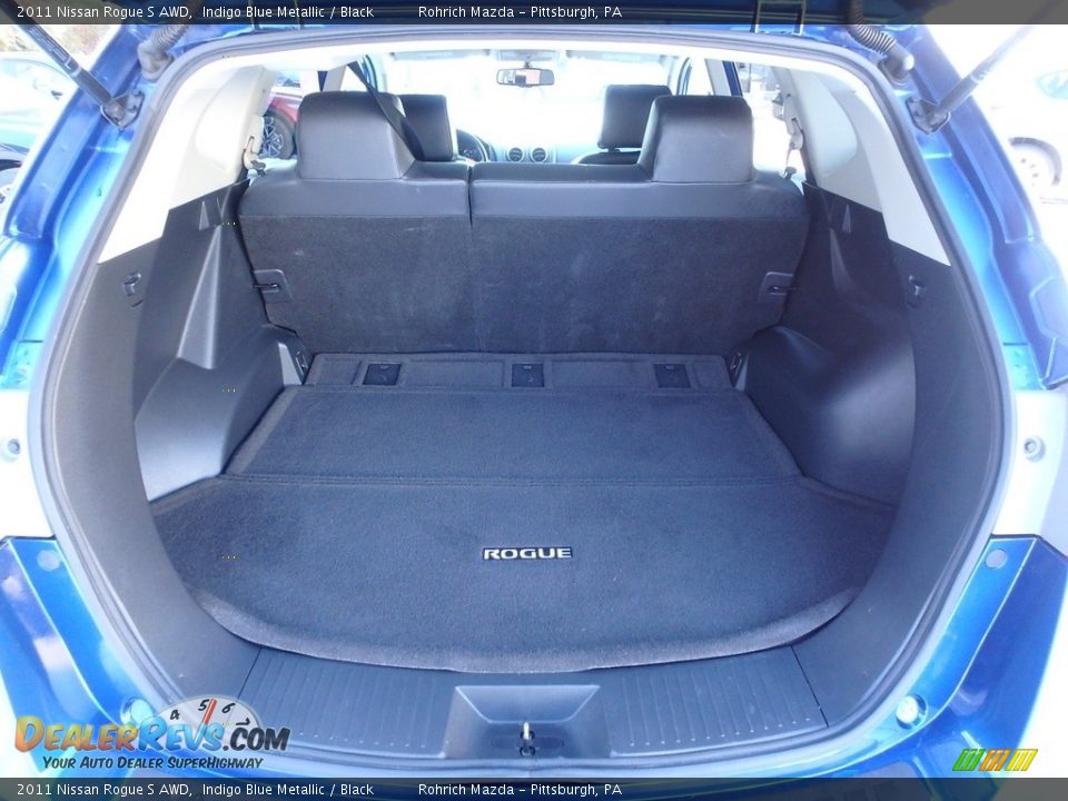 2011 Nissan Rogue S AWD Indigo Blue Metallic / Black Photo #16