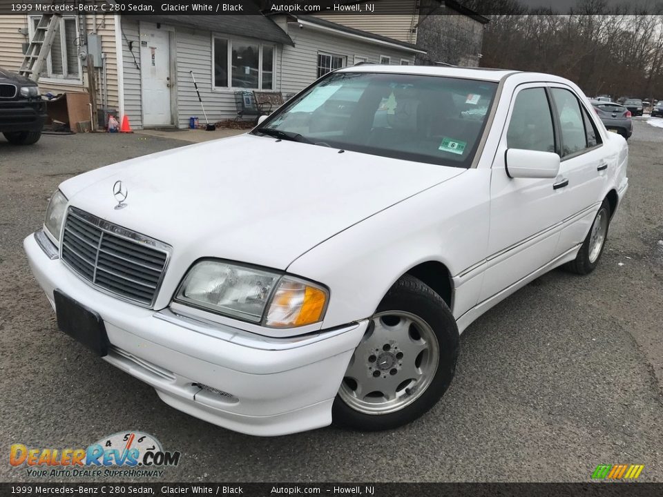 1999 Mercedes-Benz C 280 Sedan Glacier White / Black Photo #1