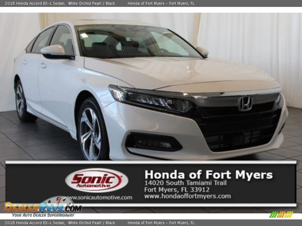 2018 Honda Accord EX-L Sedan White Orchid Pearl / Black Photo #1