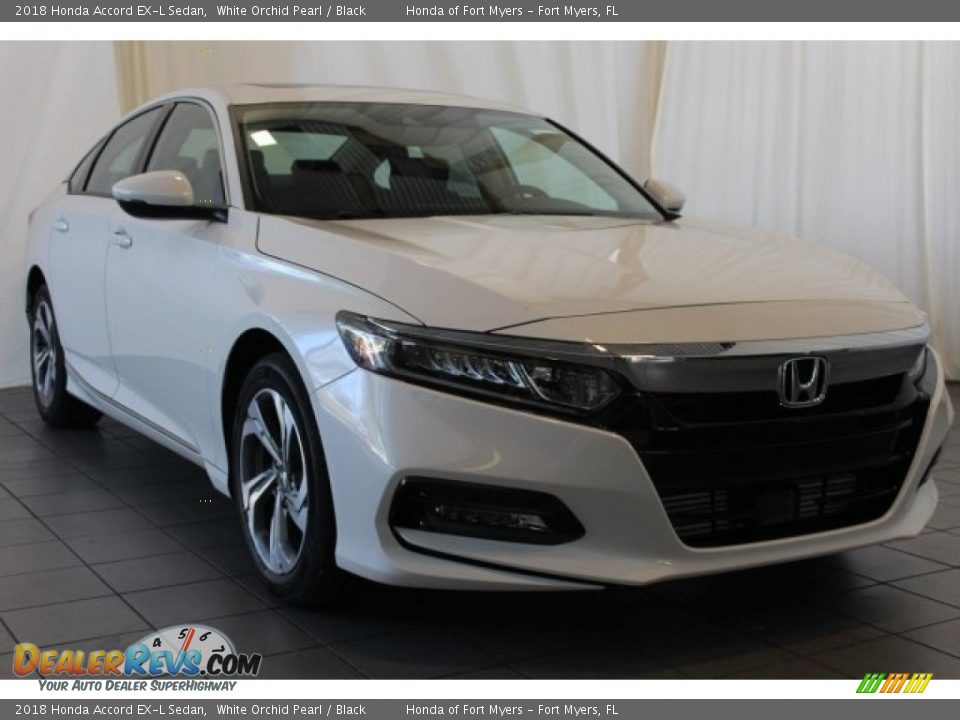 2018 Honda Accord EX-L Sedan White Orchid Pearl / Black Photo #2