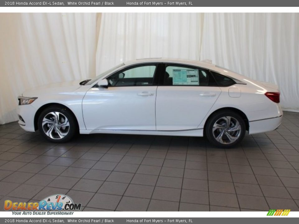 2018 Honda Accord EX-L Sedan White Orchid Pearl / Black Photo #5