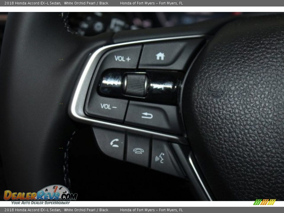 2018 Honda Accord EX-L Sedan White Orchid Pearl / Black Photo #14