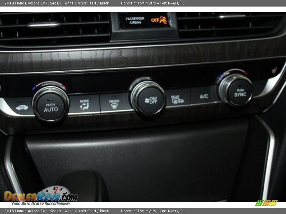 2018 Honda Accord EX-L Sedan White Orchid Pearl / Black Photo #18