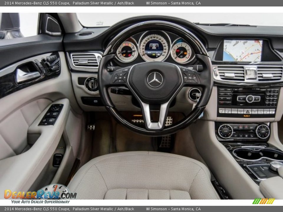 2014 Mercedes-Benz CLS 550 Coupe Palladium Silver Metallic / Ash/Black Photo #4