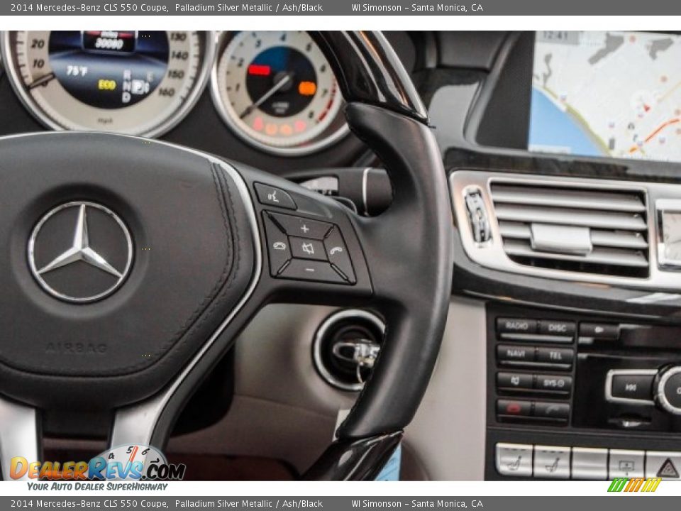 2014 Mercedes-Benz CLS 550 Coupe Palladium Silver Metallic / Ash/Black Photo #17