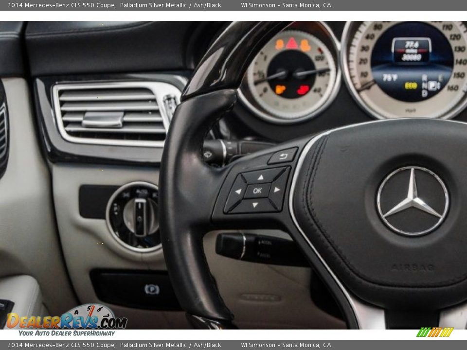 2014 Mercedes-Benz CLS 550 Coupe Palladium Silver Metallic / Ash/Black Photo #18