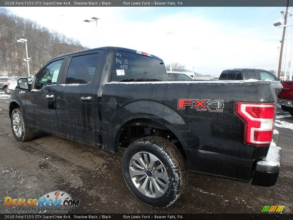 2018 Ford F150 STX SuperCrew 4x4 Shadow Black / Black Photo #4