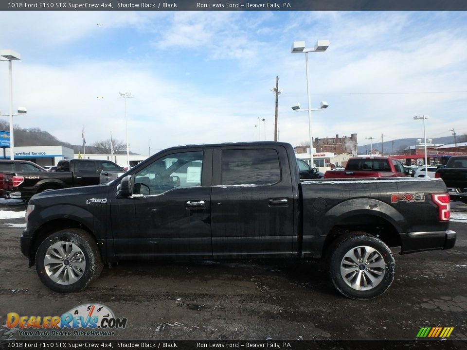 2018 Ford F150 STX SuperCrew 4x4 Shadow Black / Black Photo #5