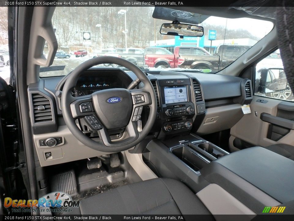 2018 Ford F150 STX SuperCrew 4x4 Shadow Black / Black Photo #12