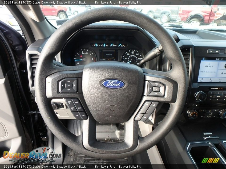 2018 Ford F150 STX SuperCrew 4x4 Shadow Black / Black Photo #16