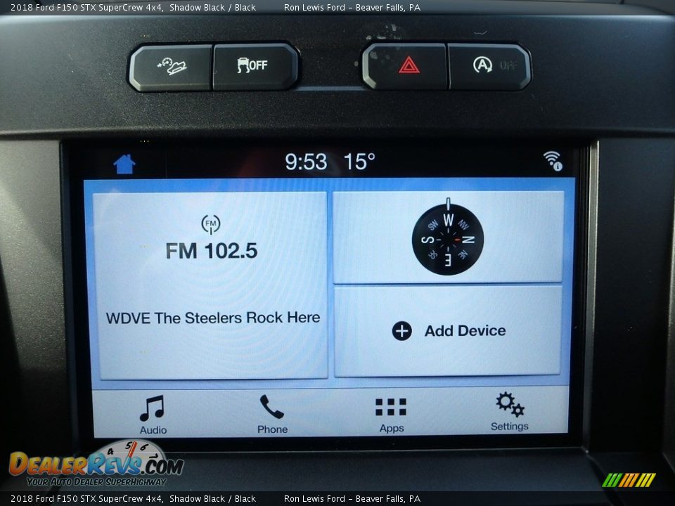 2018 Ford F150 STX SuperCrew 4x4 Shadow Black / Black Photo #18