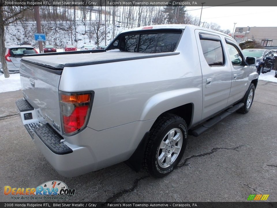 2008 Honda Ridgeline RTL Billet Silver Metallic / Gray Photo #5