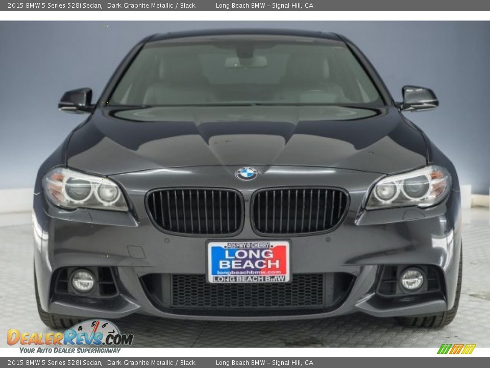 2015 BMW 5 Series 528i Sedan Dark Graphite Metallic / Black Photo #2