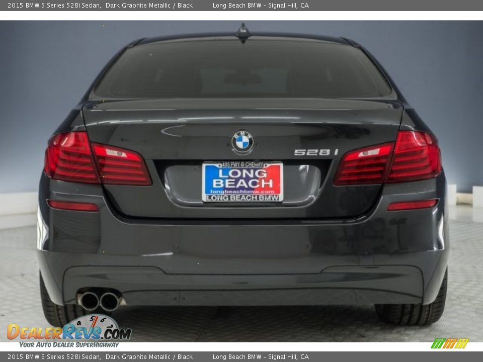 2015 BMW 5 Series 528i Sedan Dark Graphite Metallic / Black Photo #3