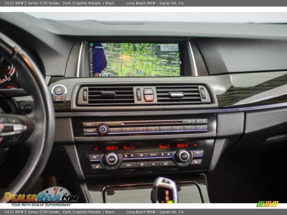 2015 BMW 5 Series 528i Sedan Dark Graphite Metallic / Black Photo #5