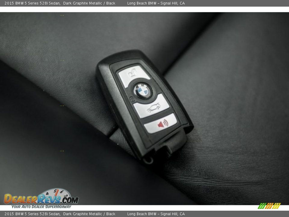 2015 BMW 5 Series 528i Sedan Dark Graphite Metallic / Black Photo #11
