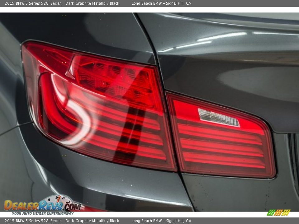 2015 BMW 5 Series 528i Sedan Dark Graphite Metallic / Black Photo #19