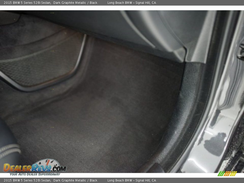 2015 BMW 5 Series 528i Sedan Dark Graphite Metallic / Black Photo #20