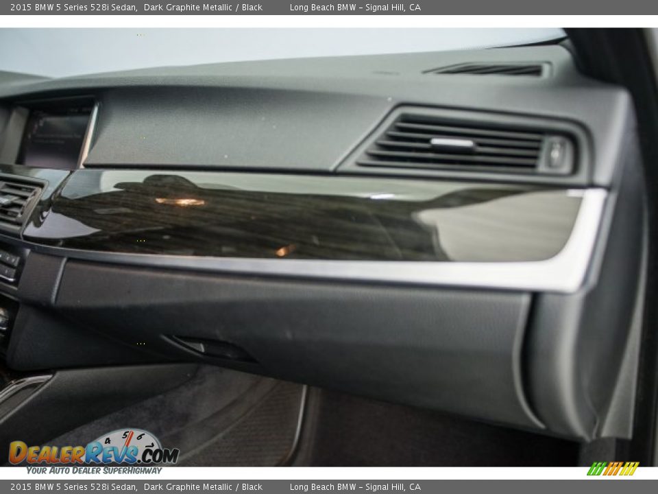 2015 BMW 5 Series 528i Sedan Dark Graphite Metallic / Black Photo #21