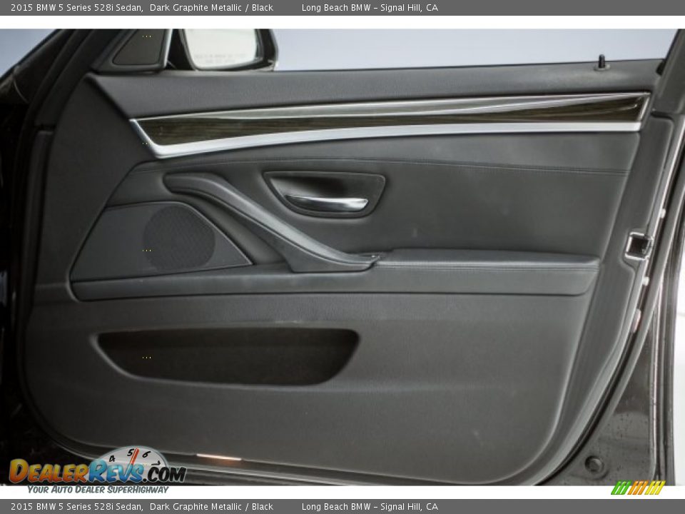2015 BMW 5 Series 528i Sedan Dark Graphite Metallic / Black Photo #22