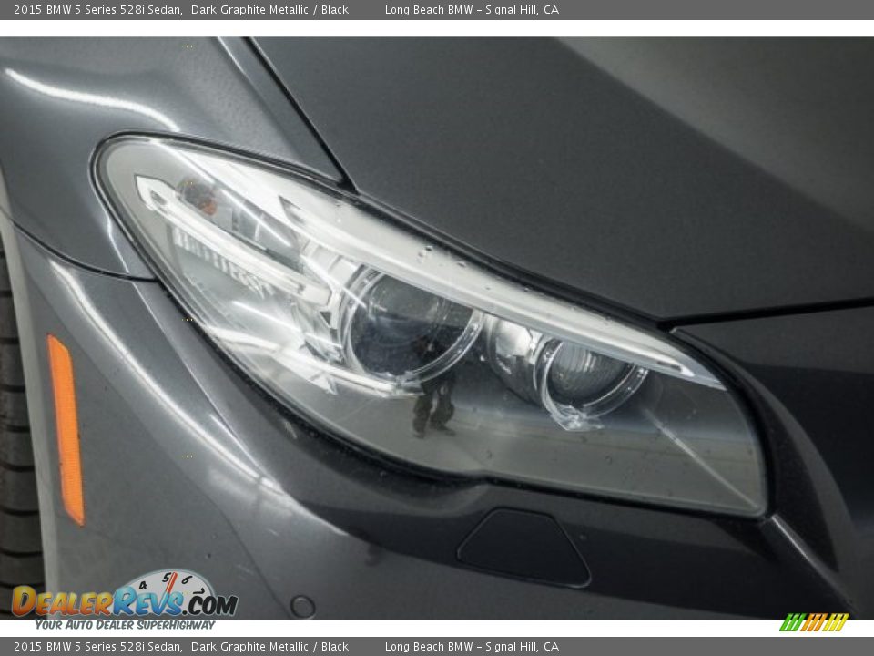 2015 BMW 5 Series 528i Sedan Dark Graphite Metallic / Black Photo #23