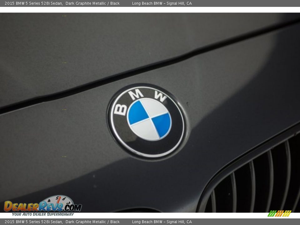 2015 BMW 5 Series 528i Sedan Dark Graphite Metallic / Black Photo #24