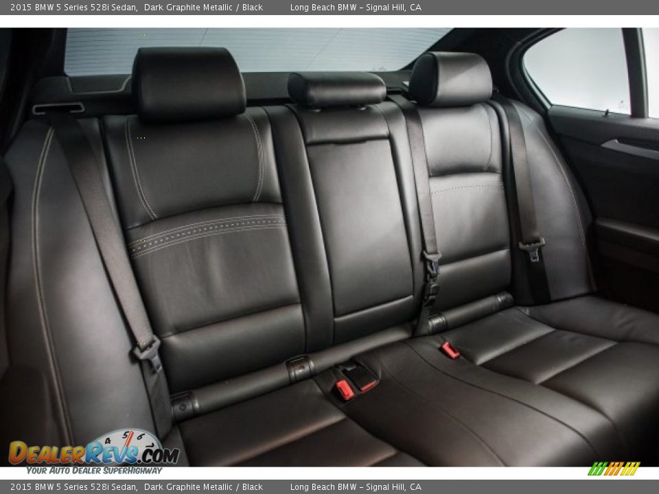 2015 BMW 5 Series 528i Sedan Dark Graphite Metallic / Black Photo #25