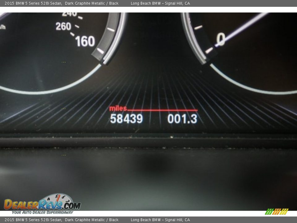 2015 BMW 5 Series 528i Sedan Dark Graphite Metallic / Black Photo #27