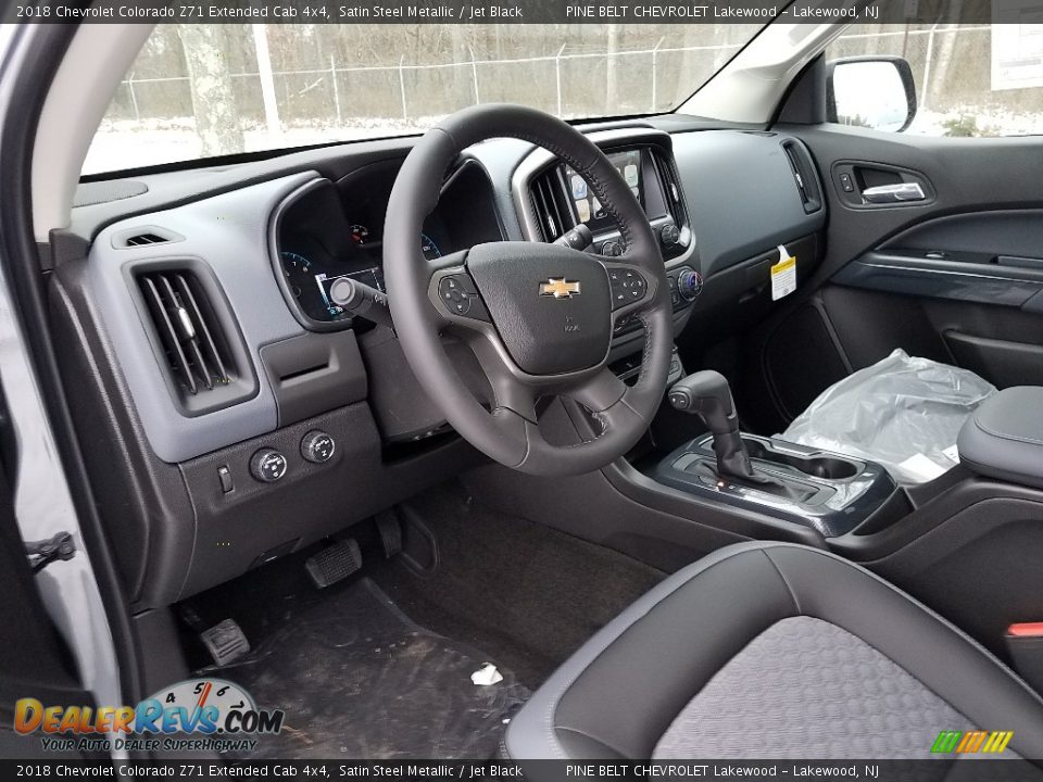 Jet Black Interior - 2018 Chevrolet Colorado Z71 Extended Cab 4x4 Photo #7