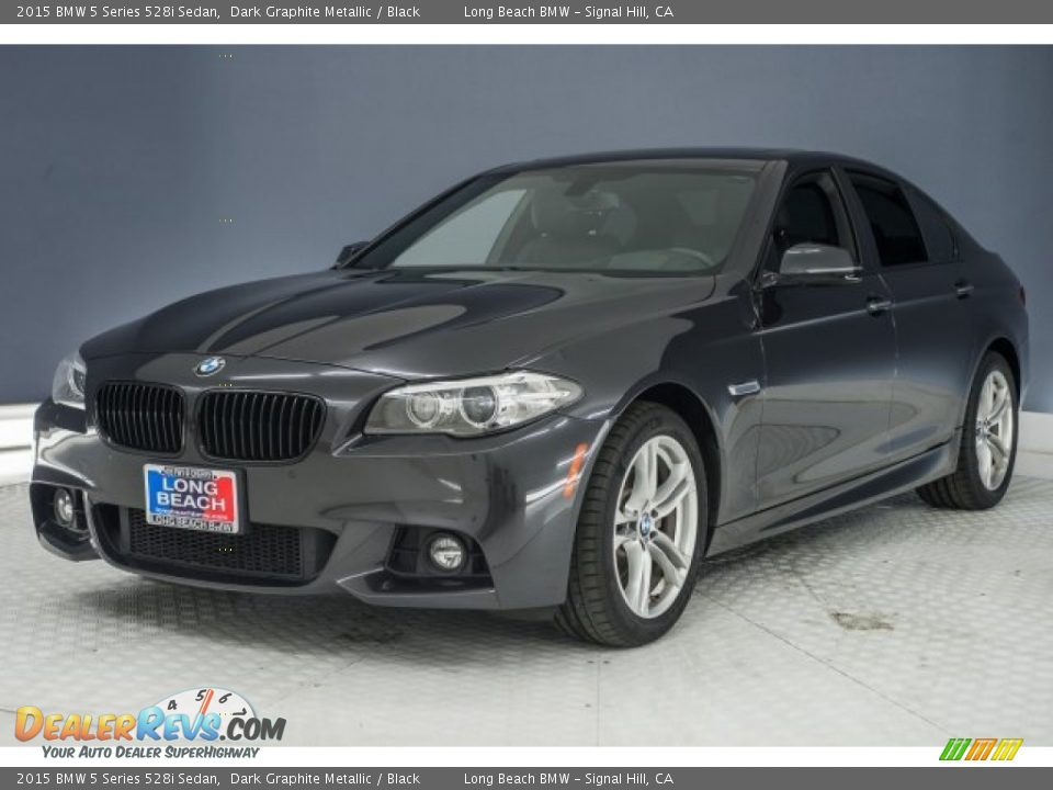2015 BMW 5 Series 528i Sedan Dark Graphite Metallic / Black Photo #29