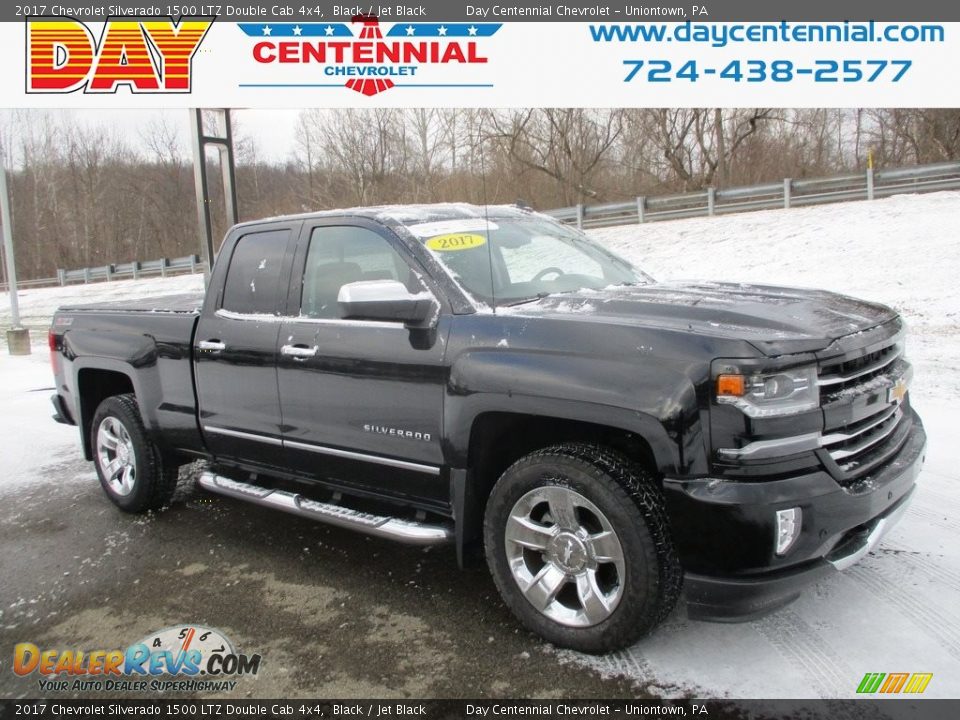2017 Chevrolet Silverado 1500 LTZ Double Cab 4x4 Black / Jet Black Photo #1