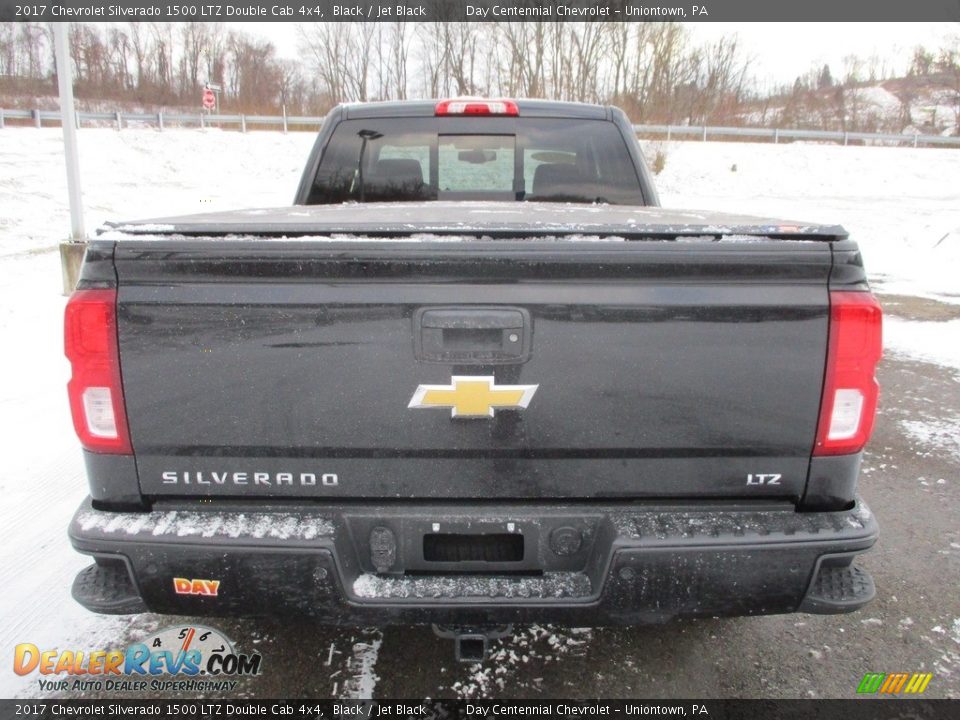 2017 Chevrolet Silverado 1500 LTZ Double Cab 4x4 Black / Jet Black Photo #3