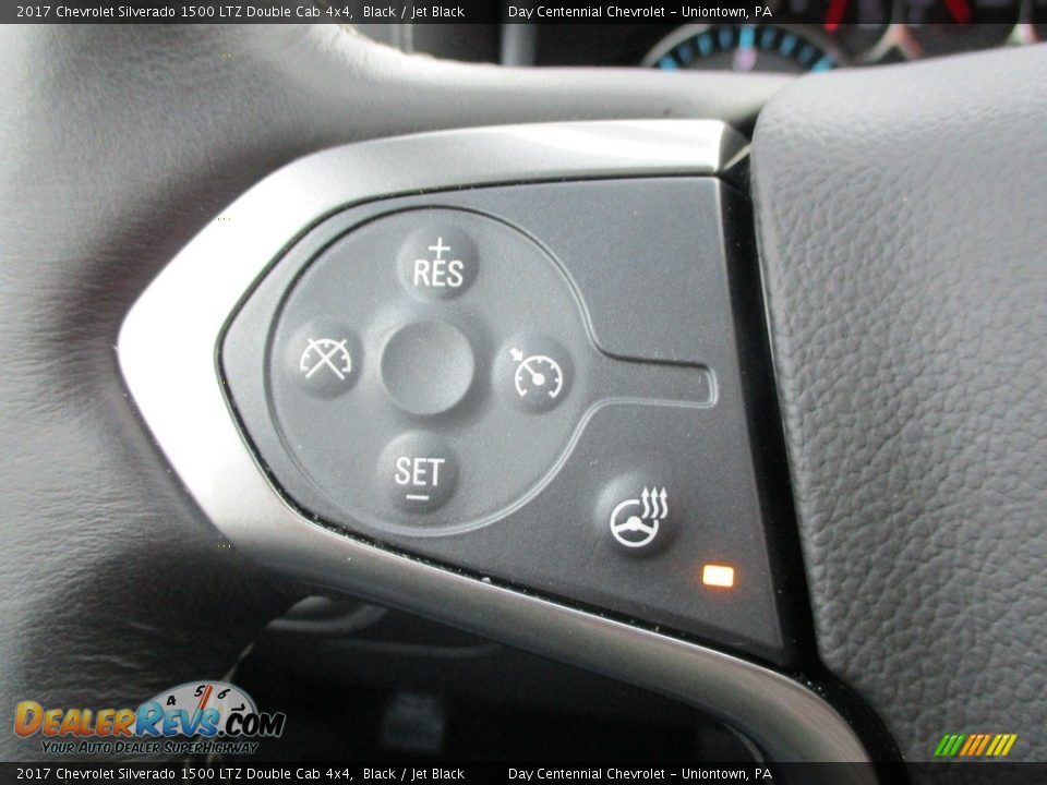 2017 Chevrolet Silverado 1500 LTZ Double Cab 4x4 Black / Jet Black Photo #8