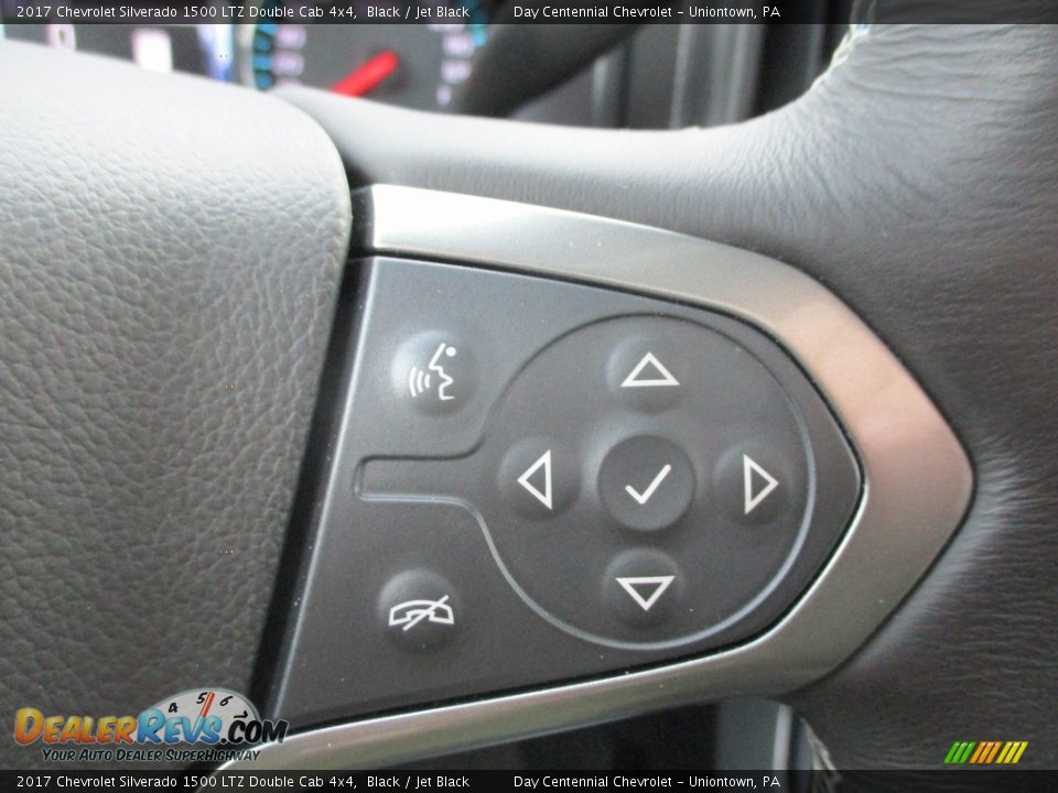 2017 Chevrolet Silverado 1500 LTZ Double Cab 4x4 Black / Jet Black Photo #9