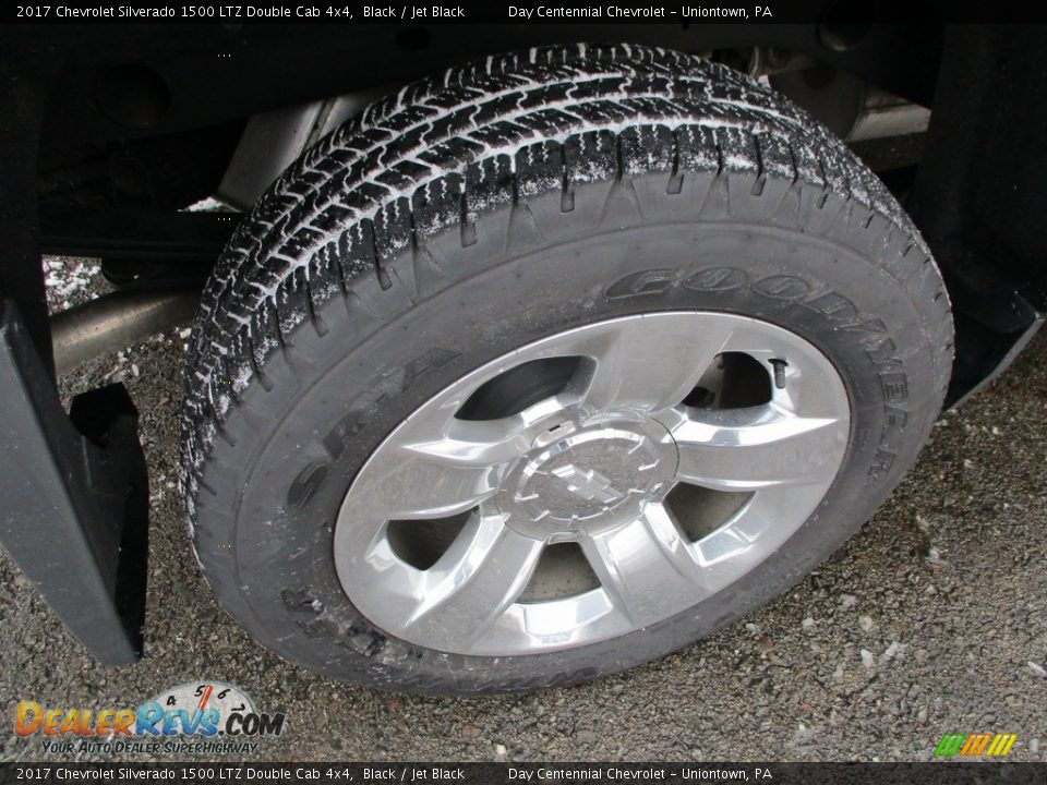 2017 Chevrolet Silverado 1500 LTZ Double Cab 4x4 Black / Jet Black Photo #12