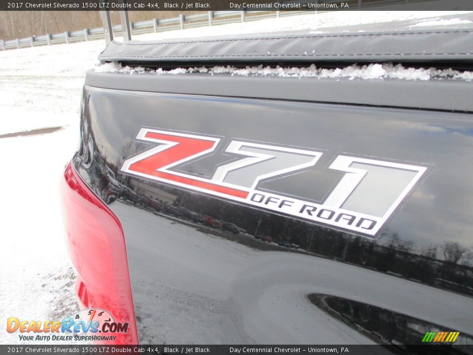2017 Chevrolet Silverado 1500 LTZ Double Cab 4x4 Black / Jet Black Photo #13