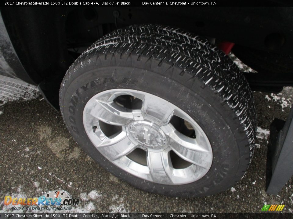 2017 Chevrolet Silverado 1500 LTZ Double Cab 4x4 Black / Jet Black Photo #16