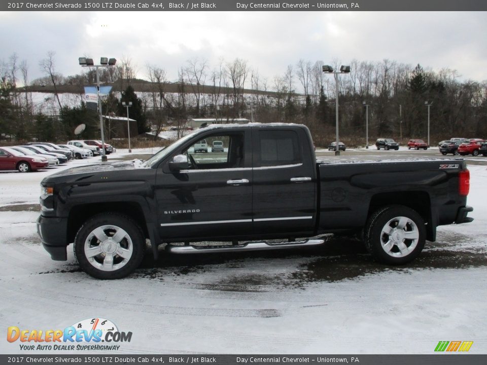 2017 Chevrolet Silverado 1500 LTZ Double Cab 4x4 Black / Jet Black Photo #18