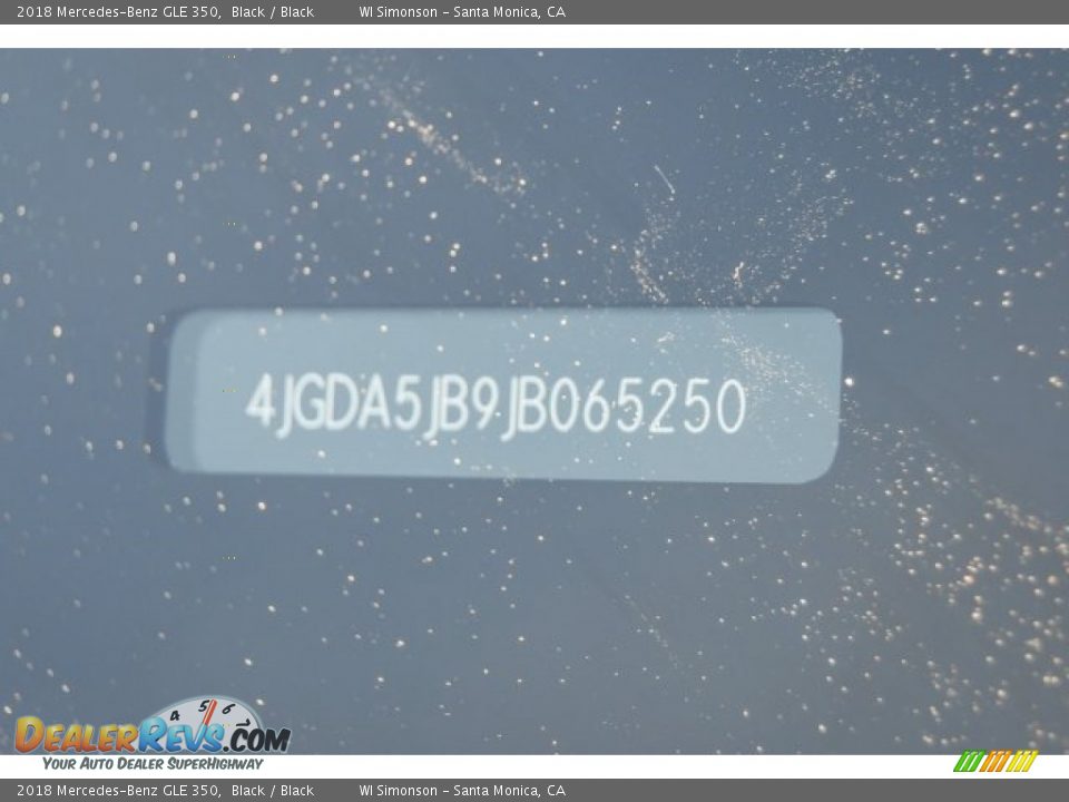 2018 Mercedes-Benz GLE 350 Black / Black Photo #10