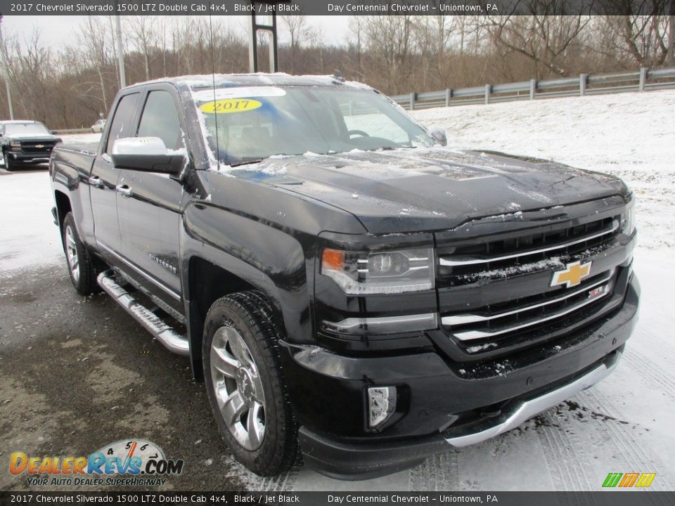 2017 Chevrolet Silverado 1500 LTZ Double Cab 4x4 Black / Jet Black Photo #22