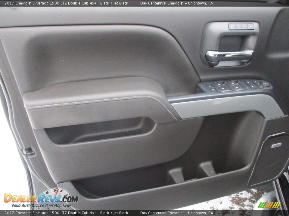 2017 Chevrolet Silverado 1500 LTZ Double Cab 4x4 Black / Jet Black Photo #25