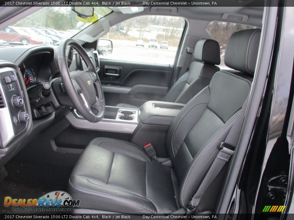 2017 Chevrolet Silverado 1500 LTZ Double Cab 4x4 Black / Jet Black Photo #26