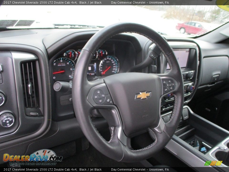 2017 Chevrolet Silverado 1500 LTZ Double Cab 4x4 Black / Jet Black Photo #29