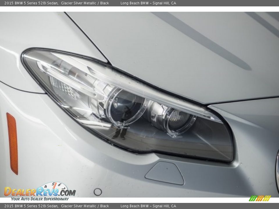 2015 BMW 5 Series 528i Sedan Glacier Silver Metallic / Black Photo #22