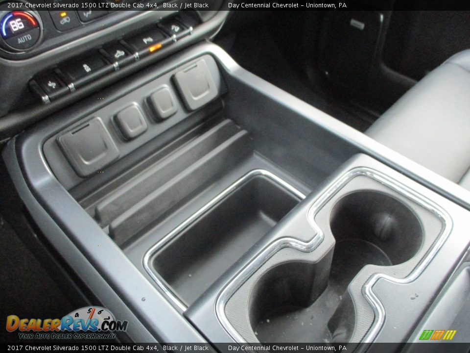 2017 Chevrolet Silverado 1500 LTZ Double Cab 4x4 Black / Jet Black Photo #33