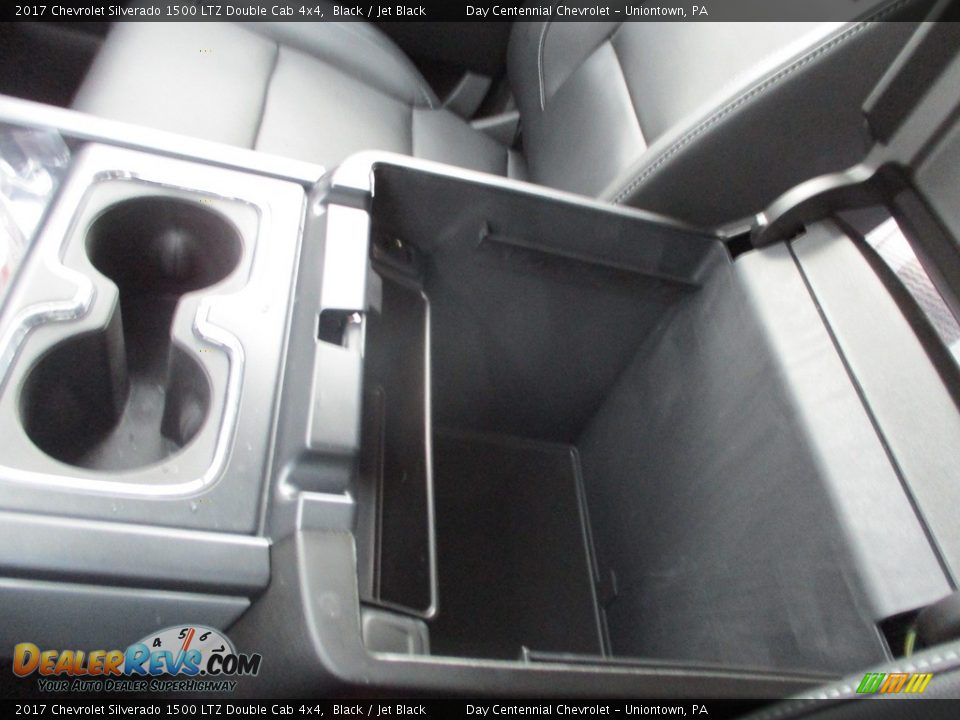 2017 Chevrolet Silverado 1500 LTZ Double Cab 4x4 Black / Jet Black Photo #34