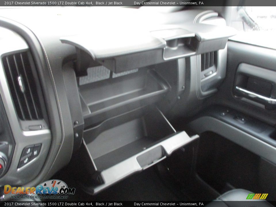 2017 Chevrolet Silverado 1500 LTZ Double Cab 4x4 Black / Jet Black Photo #35