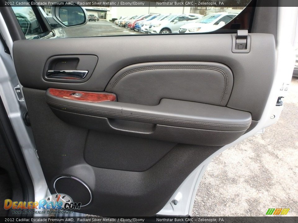 2012 Cadillac Escalade Premium AWD Radiant Silver Metallic / Ebony/Ebony Photo #7